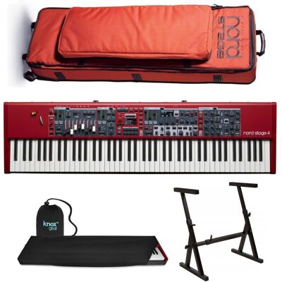 Stage 4 88 88-Key Fully-Weighted Keyboard with Nord GB88 Soft Case & Stand Stage 4 88 88-Key Fully-Weighted Keyboard with Nord GB88 Soft Case & Stand