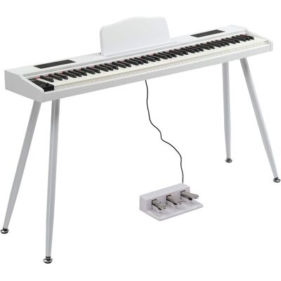 Winado - 88 Key Semi-Weighted Keyboard Piano, Digital Piano Keyboard with Professional Triple Pedal, Bluetooth MIDI Function Winado - 88 Key Semi-Weighted Keyboard Piano, Digital Piano Keyboard with Professional Triple Pedal, Bluetooth MIDI Function