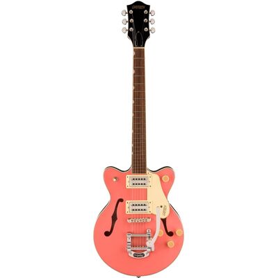 Gretsch - G2655T Streamliner Center Block Jr. Double-Cut with Bigsby Electric Guitar, Coral Gretsch - G2655T Streamliner Center Block Jr. Double-Cut with Bigsby Electric Guitar, Coral