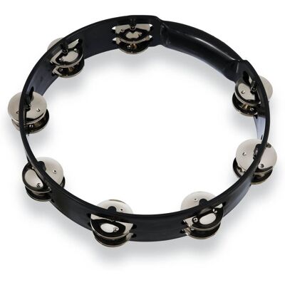 Latin Percussion - LPA190 Aspire 10-Inch Tambourine – Frame, 7 Steel Jingle Pairs, Formed Grip - Black Latin Percussion - LPA190 Aspire 10-Inch Tambourine – Frame, 7 Steel Jingle Pairs, Formed Grip - Black