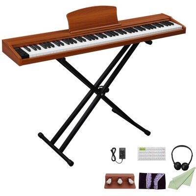 Winado - 88 Key Piano Keyboard Semi-Weighted Electric Piano, Portable Keyboard Piano with Stable Piano Stand, Portable Carry Bag Winado - 88 Key Piano Keyboard Semi-Weighted Electric Piano, Portable Keyboard Piano with Stable Piano Stand, Portable Carry Bag