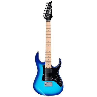 Ibanez - miKro Series GRGM21M Electric Guitar, Maple Fretboard, Blue Burst Ibanez - miKro Series GRGM21M Electric Guitar, Maple Fretboard, Blue Burst