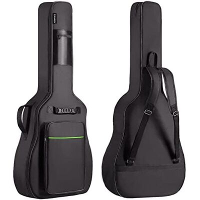CAHAYA - Acoustic Guitar Bag 0.35 In Thick Padding for 40 41 42 in Acoustic Guitars Waterproof Green CY0291 CAHAYA - Acoustic Guitar Bag 0.35 In Thick Padding for 40 41 42 in Acoustic Guitars Waterproof Green CY0291