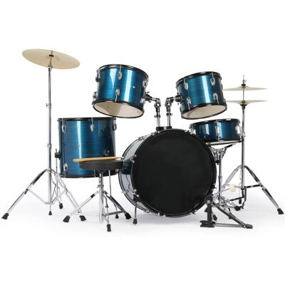 Winado - 22 In Adult Drum Set,5-Piece Full-Size Drums Kit with Cymbal Stands, Hi-hat Stand, Sticks, Drum Pedal, Stool & Floor Tom Winado - 22 In Adult Drum Set,5-Piece Full-Size Drums Kit with Cymbal Stands, Hi-hat Stand, Sticks, Drum Pedal, Stool & Floor Tom