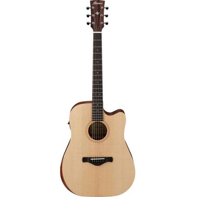 Ibanez - Artwood Series AW150CE Cutaway Dreadnought Acoustic Electric Guitar, Ovangkol Fretboard, Open Pore Natural Ibanez - Artwood Series AW150CE Cutaway Dreadnought Acoustic Electric Guitar, Ovangkol Fretboard, Open Pore Natural