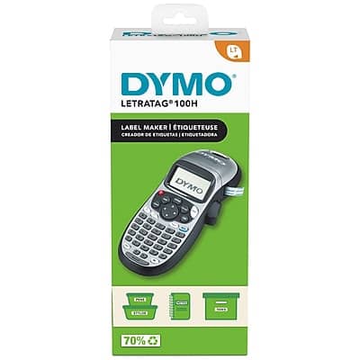 Dymo - LetraTag LT-100H Portable Thermal Label Maker - Silver Dymo - LetraTag LT-100H Portable Thermal Label Maker - Silver