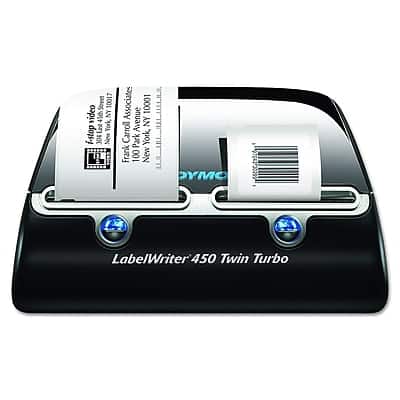 Dymo - LabelWriter 450 Twin Turbo Desktop Label Printer - Black Dymo - LabelWriter 450 Twin Turbo Desktop Label Printer - Black