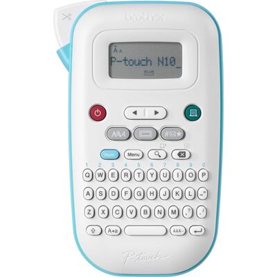 Brother - P-touch PT-N10 Personal Handheld Label Maker with Btag Tape, Great for Personalization and Storage/Organization - White Brother - P-touch PT-N10 Personal Handheld Label Maker with Btag Tape, Great for Personalization and Storage/Organization - White