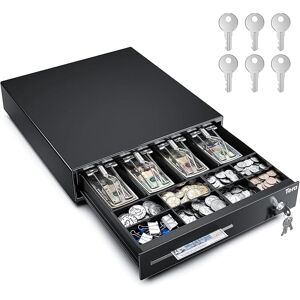Tera 330E 13 inch Cash Register Drawer 4 Bill 8 Coin for POS System Removable Cash Tray for Retail Small Business Tera 330E 13 inch Cash Register Drawer 4 Bill 8 Coin for POS System Removable Cash Tray for Retail Small Business