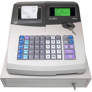 Nadex Coins CR318 POS Electronic Cash Register, Steel Drawer, Thermal Printer, Multi-Clerk Support Nadex Coins CR318 POS Electronic Cash Register, Steel Drawer, Thermal Printer, Multi-Clerk Support