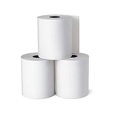 Staples - Thermal Cash Register/POS Rolls, 1-Ply, 3 1/8" x 230', 10/Pack - White Staples - Thermal Cash Register/POS Rolls, 1-Ply, 3 1/8" x 230', 10/Pack - White