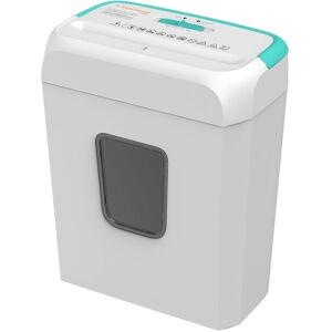 Bonsaii - Secure Shredder - 6-Sheet, Cross-Cut shredding for documents, Mail, Staples, Credit Cards - 3.4-Gallon Wastebasket - White and Blue Bonsaii - Secure Shredder - 6-Sheet, Cross-Cut shredding for documents, Mail, Staples, Credit Cards - 3.4-Gallon Wastebasket - White and Blue