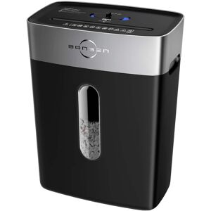 Bonsen - Heavy Duty Paper Shredder - 10-Sheet Cross-Cut Office Shredder for Home Office - 4 Gallons Bin - P-4 High Security Level - Black Bonsen - Heavy Duty Paper Shredder - 10-Sheet Cross-Cut Office Shredder for Home Office - 4 Gallons Bin - P-4 High Security Level - Black