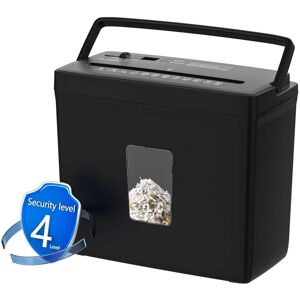 PRIMEPLUS - Cross Cut Paper Shredder P-4 Level Security Shreds 5 Sheet Jam Proof 2.38-Gallon Basket for Home Office Tax Documents PRIMEPLUS - Cross Cut Paper Shredder P-4 Level Security Shreds 5 Sheet Jam Proof 2.38-Gallon Basket for Home Office Tax Documents