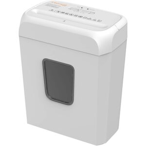 Bonsaii - Quiet Cross-Cut Shredder - 6 Sheets at Once, Perfect for documents, Mail & Staples - 3.4-Gallon Wastebasket - White Bonsaii - Quiet Cross-Cut Shredder - 6 Sheets at Once, Perfect for documents, Mail & Staples - 3.4-Gallon Wastebasket - White