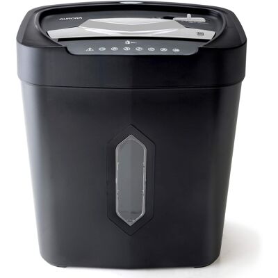 Aurora - AU1230XA Anti-Jam 12-Sheet Crosscut Paper and Credit Card Shredder with 5.2-Gallon Wastebasket - Black Aurora - AU1230XA Anti-Jam 12-Sheet Crosscut Paper and Credit Card Shredder with 5.2-Gallon Wastebasket - Black