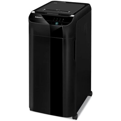 Fellowes - 4964001 AutoMax 350C 350 Auto/12 Manual Sheet Capacity Auto Feed Cross-Cut Shredder - Black Fellowes - 4964001 AutoMax 350C 350 Auto/12 Manual Sheet Capacity Auto Feed Cross-Cut Shredder - Black