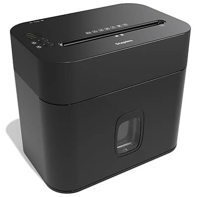 Staples - 12-Sheet Micro-Cut Multi-Media Shredder - Black Staples - 12-Sheet Micro-Cut Multi-Media Shredder - Black