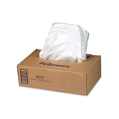 Fellowes - Shredder Bags 9 Gal., 100/Box - Clear Fellowes - Shredder Bags 9 Gal., 100/Box - Clear