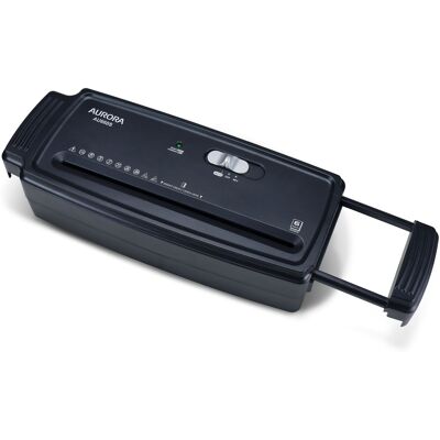 Aurora - AU660S 6-Sheet Stripcut Paper/Credit Card Shredder Without Wastebasket, Portable with Extendable Arm - Black Aurora - AU660S 6-Sheet Stripcut Paper/Credit Card Shredder Without Wastebasket, Portable with Extendable Arm - Black