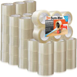 Sure-Max - 72-Rolls -Wide Packing Tape (3 x 110 yard/330-ft each) - Clear Sure-Max - 72-Rolls -Wide Packing Tape (3 x 110 yard/330-ft each) - Clear