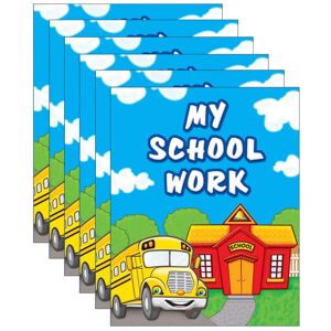 Teacher Created Resources - My School Work Pocket Folder, Pack of 6 Teacher Created Resources - My School Work Pocket Folder, Pack of 6