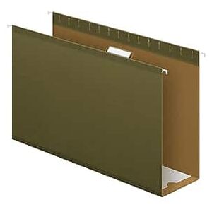 Pendaflex - Reinforced Hanging File Folders, Extra Capacity, 5-Tab, Legal Size, Standard 25/Box - Green Pendaflex - Reinforced Hanging File Folders, Extra Capacity, 5-Tab, Legal Size, Standard 25/Box - Green