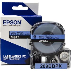 Epson - 3/8" Tape - 209BBPX - Black on Blue Epson - 3/8" Tape - 209BBPX - Black on Blue