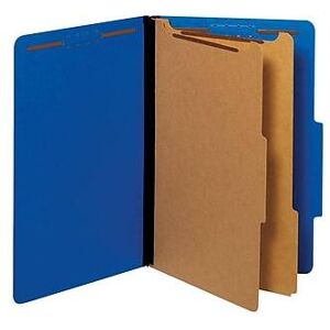 Pendaflex - Pressboard Classification Folder, 2-Dividers, 2 1/2" Expansion, Legal Size, Dark 10/Box - Blue Pendaflex - Pressboard Classification Folder, 2-Dividers, 2 1/2" Expansion, Legal Size, Dark 10/Box - Blue