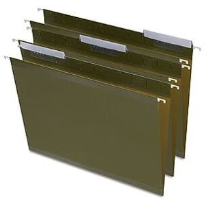 Staples - 100% Recycled Reinforced Recycled Hanging File Folder, 1/3-Cut Tab, Letter Size, 25/Box - Standard Green Staples - 100% Recycled Reinforced Recycled Hanging File Folder, 1/3-Cut Tab, Letter Size, 25/Box - Standard Green