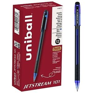 uni-ball - Jetsream 101 Ballpoint Pen, Medium Point, 1.0mm, Dozen - Blue Ink uni-ball - Jetsream 101 Ballpoint Pen, Medium Point, 1.0mm, Dozen - Blue Ink
