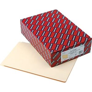 Smead - Extended End-Tab File Folders, Legal Size, 100/Box - Manila Smead - Extended End-Tab File Folders, Legal Size, 100/Box - Manila