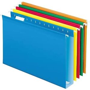 Pendaflex - Reinforced Recycled Hanging File Folder, 2" Expansion, 5-Tab Tab, Legal Size, 25/Box - Assorted Colors Pendaflex - Reinforced Recycled Hanging File Folder, 2" Expansion, 5-Tab Tab, Legal Size, 25/Box - Assorted Colors
