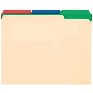 Pendaflex - Color Tab File Folders, 3-Tab, Letter Size, 50/Box (84101) - Manila Pendaflex - Color Tab File Folders, 3-Tab, Letter Size, 50/Box (84101) - Manila