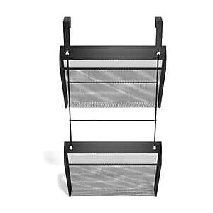 TRU RED - 1-Pocket Mesh Letter Wall File, 2/Pack - Black TRU RED - 1-Pocket Mesh Letter Wall File, 2/Pack - Black