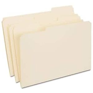 Staples - 30% Recycled Reinforced File Folder, 1/3-Cut Tab, Legal Size, 100/Box (ST606814/606814) - Manila Staples - 30% Recycled Reinforced File Folder, 1/3-Cut Tab, Legal Size, 100/Box (ST606814/606814) - Manila