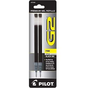 Pilot - G2 Gel-Ink Pens Refill, Fine Point, 2/Pack - Black Ink Pilot - G2 Gel-Ink Pens Refill, Fine Point, 2/Pack - Black Ink