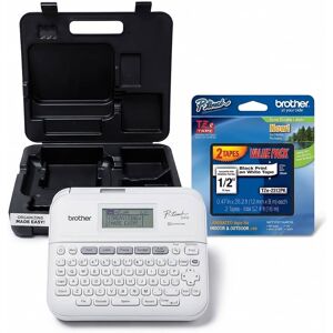 Brother - PT-D410 Desktop Label Maker with Hard Case and Laminated Tape Bundle Brother - PT-D410 Desktop Label Maker with Hard Case and Laminated Tape Bundle