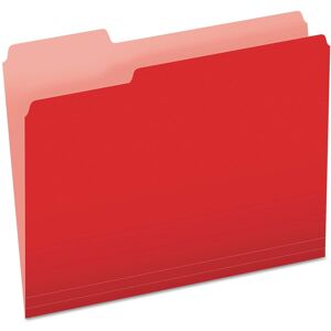 Tops Business Forms - Colored File Folders, 1/3-Cut Tabs: Assorted, Letter Size, Red/Light Red, 100/Box Tops Business Forms - Colored File Folders, 1/3-Cut Tabs: Assorted, Letter Size, Red/Light Red, 100/Box