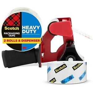 Scotch - Heavy Duty Packing Tape with Dispenser, 1.88" x 54.6 yds - Clear Scotch - Heavy Duty Packing Tape with Dispenser, 1.88" x 54.6 yds - Clear
