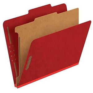 Pendaflex - Pressboard Classification Folder, 1-Dividers, 1 3/4" Expansion, Letter Size, 10/Box - Dark Red Pendaflex - Pressboard Classification Folder, 1-Dividers, 1 3/4" Expansion, Letter Size, 10/Box - Dark Red