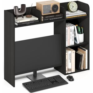 Furinno - BASIC Book Shelf, Desk Shelf, 5-Shelf Desktop Hutch, Desk Organzier, for Office Supplies, Office Desk Accessories - Espresso Furinno - BASIC Book Shelf, Desk Shelf, 5-Shelf Desktop Hutch, Desk Organzier, for Office Supplies, Office Desk Accessories - Espresso