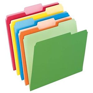 Pendaflex - Recycled File Folder, 1/3-Cut Tab, Assorted, Letter Size, 100/Box - Assorted Colors Pendaflex - Recycled File Folder, 1/3-Cut Tab, Assorted, Letter Size, 100/Box - Assorted Colors