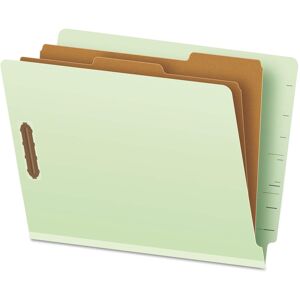 TOPS - Pendaflex End Tab Classification Folders 2.5 Expansion 2 Dividers Letter Size Pale Green Exterior 10 per Box TOPS - Pendaflex End Tab Classification Folders 2.5 Expansion 2 Dividers Letter Size Pale Green Exterior 10 per Box