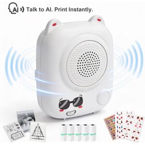 Z Z-Edge - Portable AI Smart Printer with Voice Command, Black/ Printing, Includes 5 Self-Adhesive Paper Rolls - White Z Z-Edge - Portable AI Smart Printer with Voice Command, Black/ Printing, Includes 5 Self-Adhesive Paper Rolls - White