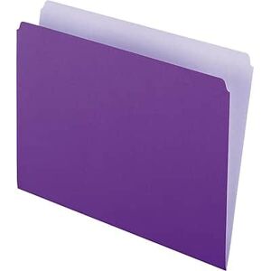 Pendaflex - Two-Tone Recycled File Folder, Straight Cut, Letter Size, 100/Box - Lavender Pendaflex - Two-Tone Recycled File Folder, Straight Cut, Letter Size, 100/Box - Lavender