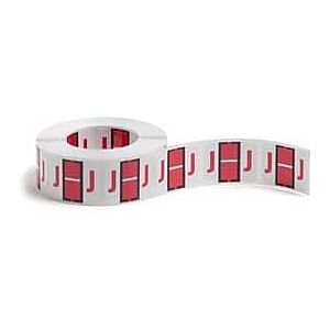 Smead - BCCR Labels File Folder Label, J, 500 Labels/Pack - Red Smead - BCCR Labels File Folder Label, J, 500 Labels/Pack - Red