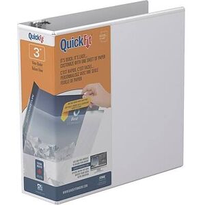 Stride - 3" 3-Ring View Binders, D-Ring - White Stride - 3" 3-Ring View Binders, D-Ring - White