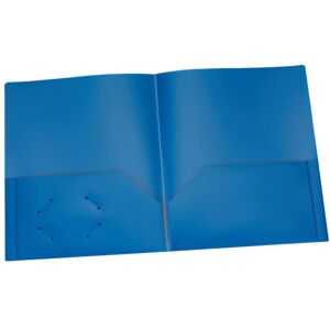 Oxford - Poly Two Pocket Portfolio, Blue, Pack of 25 Oxford - Poly Two Pocket Portfolio, Blue, Pack of 25