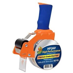 Duck - BladeSafe HP260 Heavy Duty Packing Tape with Dispenser, 1.88" x 60 yds - Clear Duck - BladeSafe HP260 Heavy Duty Packing Tape with Dispenser, 1.88" x 60 yds - Clear